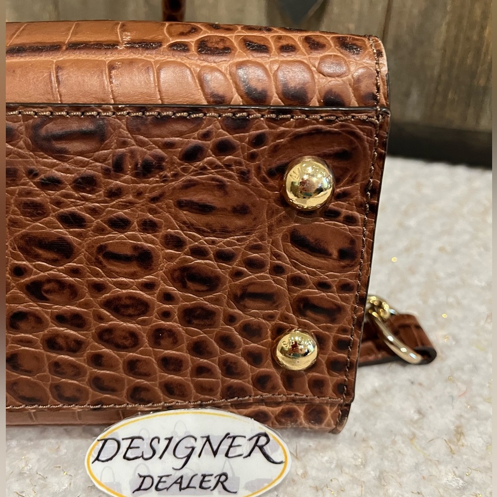 Authentic MICHAEL KORS Croc Embossed Hamilton Satchel VGC! - Picture 7 of 12